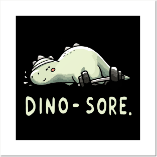 Sore Dinosaur Fitness Dino Posters and Art